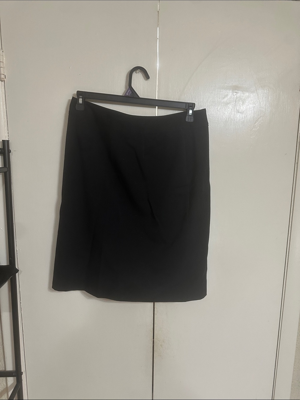 Briggs New York Black Pencil Skirt with Buckle - Picture 3 of 3